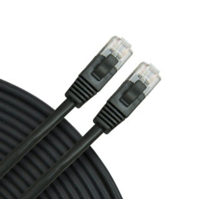 Cable 1.5 MTS cable U / FTP Cat5e blindado negro (RJ45 blindado)