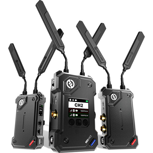 [HL-COSMO C2 2TX 1RX] Transmisor de video inalámbrico Hollyland Cosmo C2 HDMI/SDI con dos transmisores