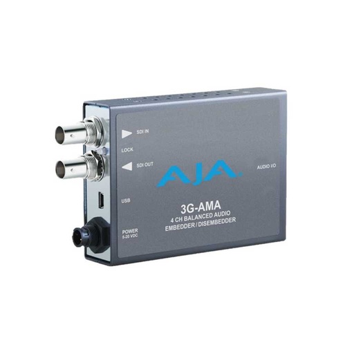 [3G-AMA] Miniconversor integrador/desintegrador de audio analógico de 4 canales AJA 3G-AMA 3G-SDI