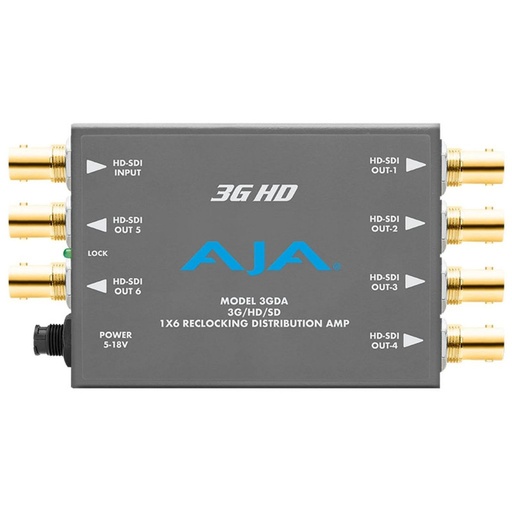 [3GDA] Distribuidor y Amplificador AJA 3GDA 3G-SDI 1x6 Reclocking