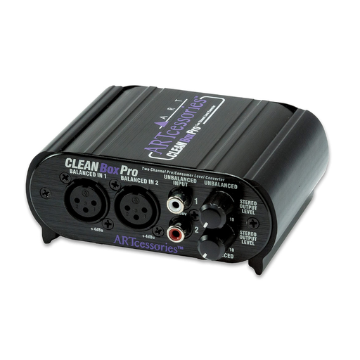 [CLEANBOXPRO] Convertidor Estéreo Bidireccional ART  -CLEANBOX   Conectores de XLR y RCA