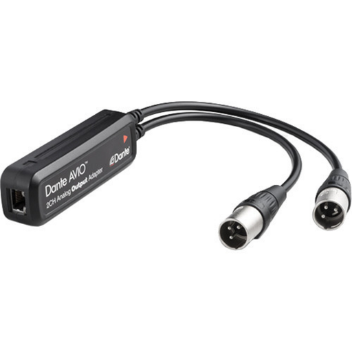 [ADP-DAO-AU-0X2] Audinate Dante AVIO Adaptador de salida analógica XLR de 2 canales para red de audio Dante