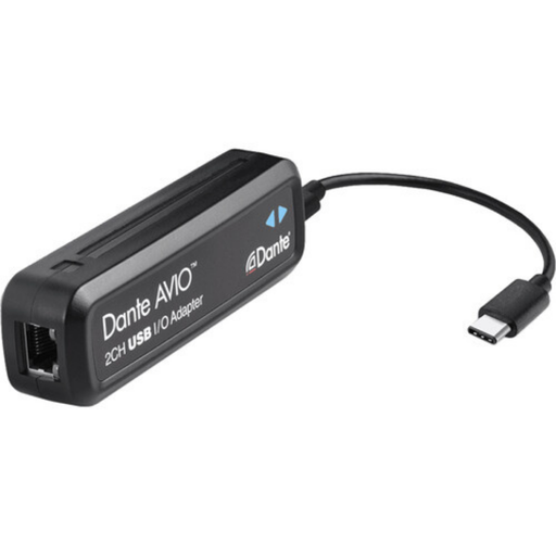 [ADP-USB-AU-2X2] Adaptador de E / S Audinate Dante AVIO 2x2 USB tipo A para red de audio Dante