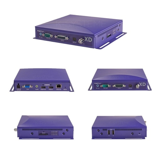 [Brightsign 1230] Reproductor Multimedia de Red Interactivo  Brightsign XD1230  de 2 Puertos 10/100 Enet Perp