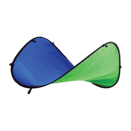 [101025.CPOP.STANDKIT] Tela de Croma 5 x 7' Chromapop Blue/Green and Stand Kit (Blue/Green) Digital Juice