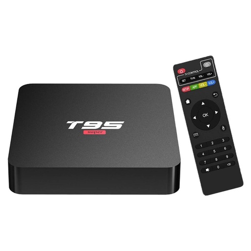 [T95] TV Box Android 10.0 , EASYTONE T95 Super TV Boxes Quad Core CPU 2GB RAM 16GB ROM Media Player Supporting 3D 4K H.265 Smart Android TV Box