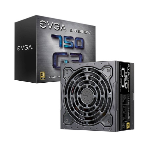 [220-G3-0750-X1] Fuente de poder EVGA SuperNOVA 750 G3, 80 Plus Gold 750W