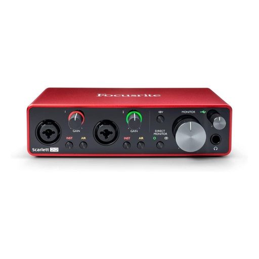 [SCARLETT-2I2-3G] Interfaz de audio Focusrite Scarlett 2i2 2x2 USB Audio Interface (3rd Generation)