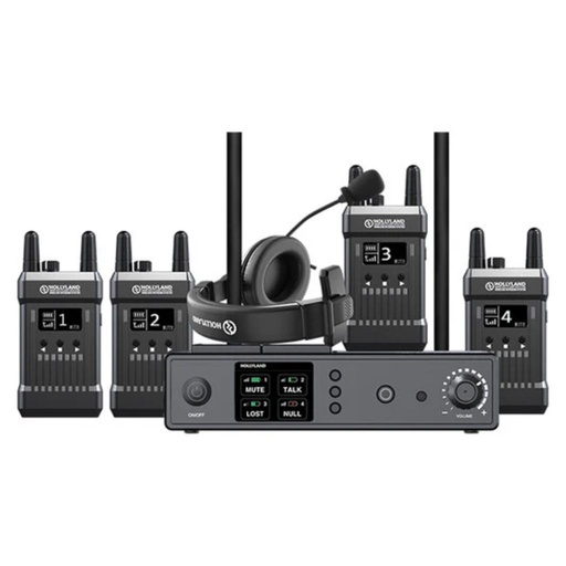 [MARS T1000] Intercom Full-Duplex System with Four Beltpack Transceivers Hollyland
