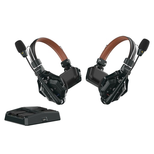 [SOLIDCOM C1 PRO-2S] Intercom inalámbrico Hollyland Solidcom C1 Pro-2S Full-Duplex con 2 auriculares (1,9 GHz)