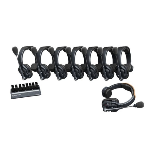 [Solidcom SE-8S] Hollyland Solidcom SE-8S Sistema De Intercomunicación Con Auriculares Inalámbricos Para 8 Personas Con Cancelación De Ruido Resistente Al Agua