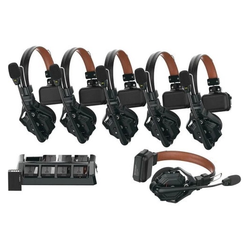 [SOLIDCOM C1 PRO-6S] Intercom Hollyland Solidcom C1 Pro-6S Sistema de intercomunicación inalámbrico ENC full-duplex con 6 auriculares (1,9 GHz)