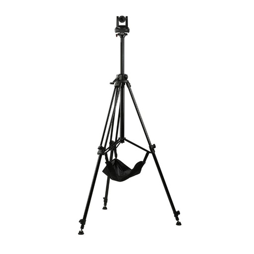 [GA230-PTZ] Trípode para PTZ de aluminio E-Image con columna central ascendente y placa QR