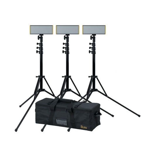 [OYB240-3PT-KIT] Luces Onyx Half x 1 Bi-Color 3-Point LED Light Kit Ikan