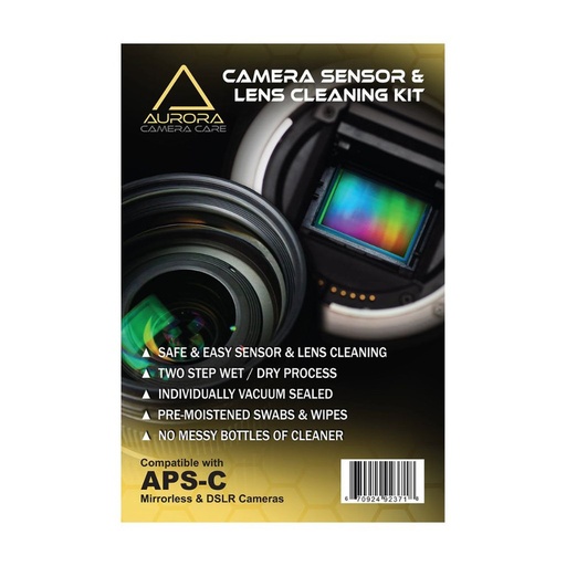[ACC-APSC-B] kit de limpieza de lente y sensor de cuidado de la cámara Aurora (APS-C)