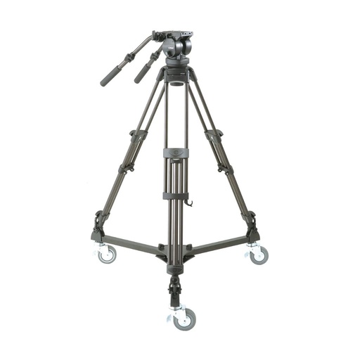 [LX10 STUDIO] Tripode Libec LX10 Studio Two-Stage Aluminum Tripod System and H65B Head with Dual Pan Handles and Spreader Dolly
