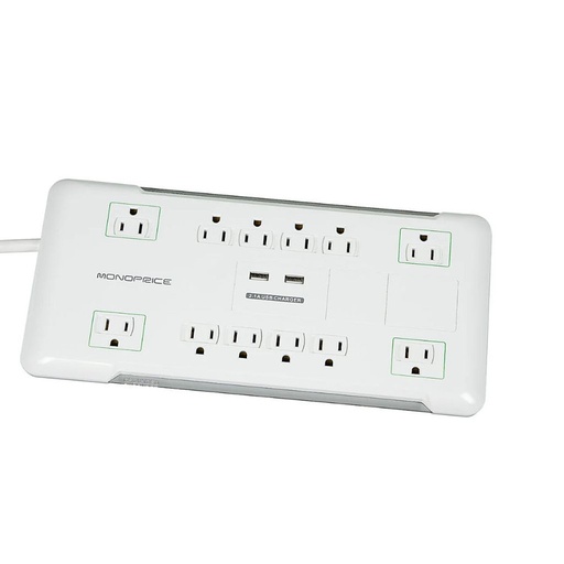 [9203] Regleta Monoprice con 12 Entradas y Cargador USB