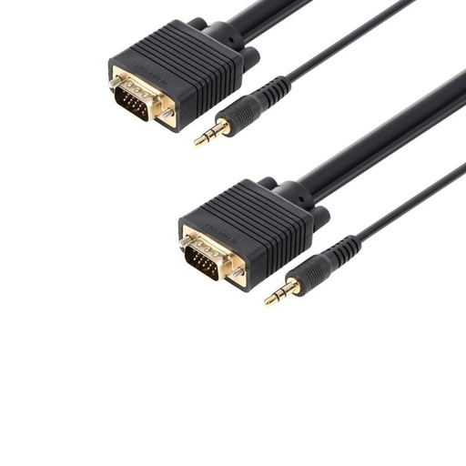 [559] Cable Monoprice VGA y Audio Con Triple Blindaje